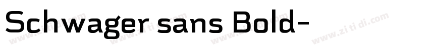 Schwager sans Bold字体转换